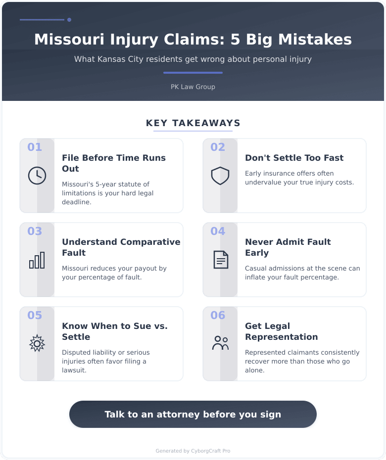 5 Things Most Kansas City Residents Get Wrong About Personal Injury Claims in Missouri